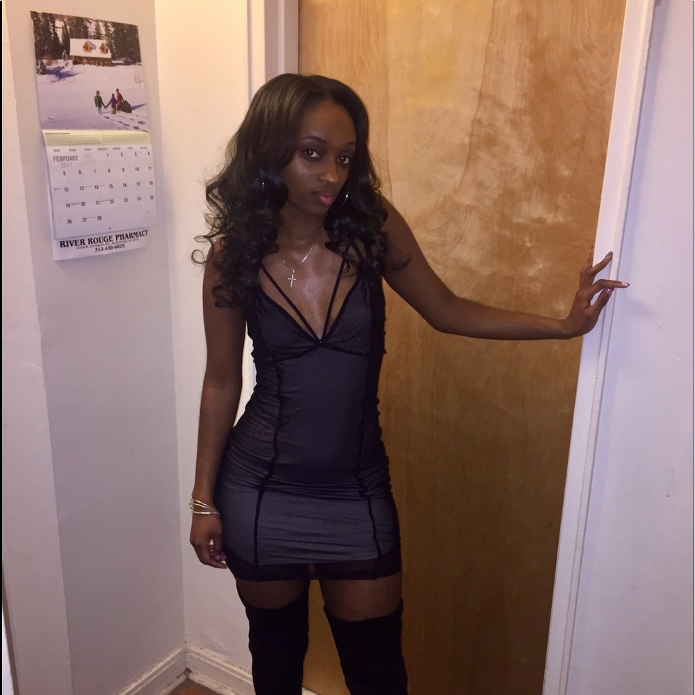 Dark grey dress